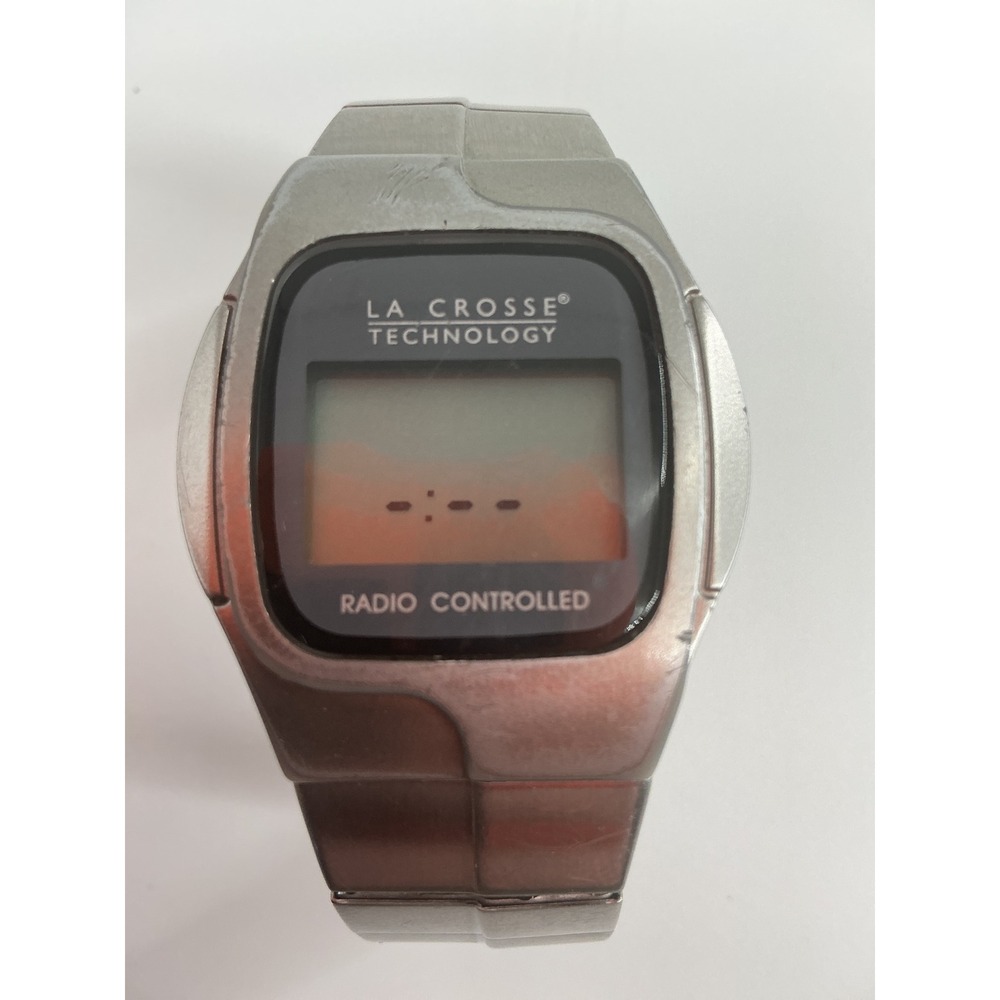 La Crosse Technology Radio Controlled Digital Watch WT-961(S) Silver Tone